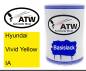 Preview: Hyundai, Vivid Yellow, IA: 500ml Lackdose, von ATW Autoteile West.